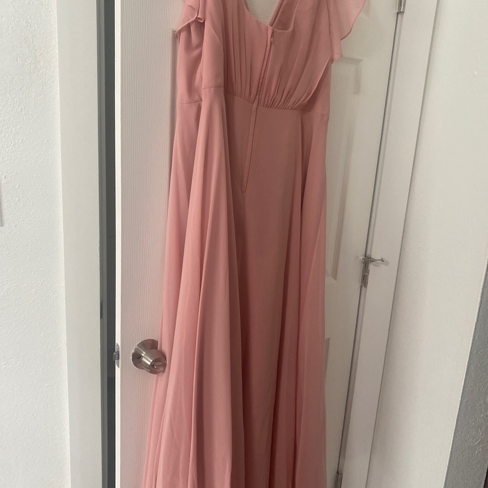 Elegant Pink Evening Gown